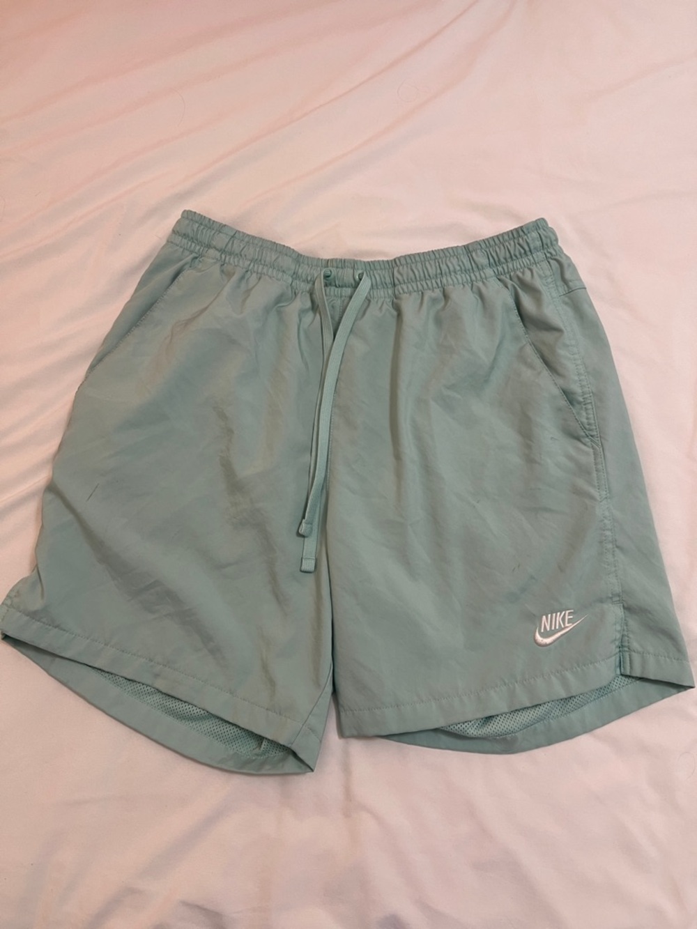 Nike Men's Mint Green Athletic Shorts